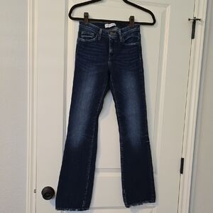 Flying Monkey Dark Blue Boot Cut Jeans. Size 24